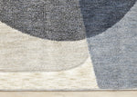Recycled Polyester Modern Teardrop Area Rug - 8' X 11' - Blue/Grey