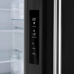 Forno Gallipoli Black French Door Refrigerator with Ice Maker (17.5 Cu. Ft.) - FFFFD1974-31BLK