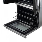 Forno Asti Stainless Steel 30" French Door Double Wall Oven With Dual True Convection And Air Fry (7.36 Cu. Ft.) - FBOEL1340-30