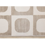Logan Contemporary Modern Area Rug - Beige Cream - 8' X 11'