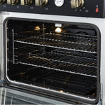 Forno Marco 30" Black Freestanding Gas Range (4.32 Cu. Ft.) - FFSGS6277-30BLK