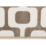 Logan Modern Vintage Area Rug - Brown Cream - 7' X 10'