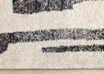 Marquee Modern Abstract Area Rug - 8' X 11' - Cream/Black