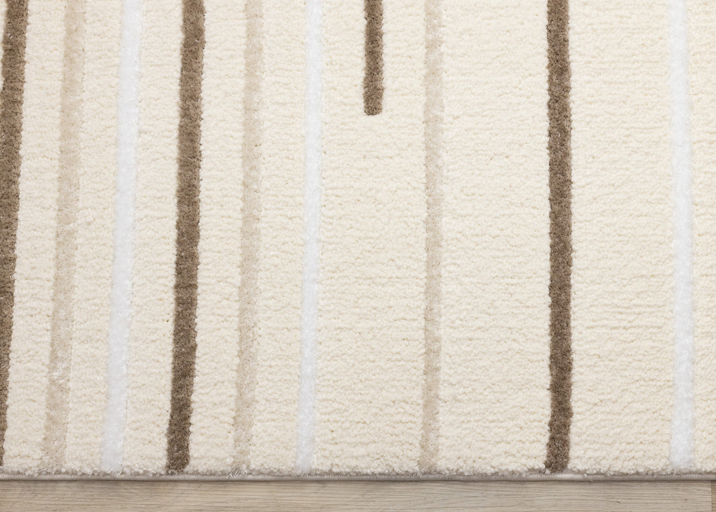 Sasha Soft Modern Lines Area Rug - Cream - 5' X 8'
