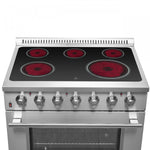 Forno Galiano 36" Stainless Steel Freestanding Electric Range With True Convection And Air Fry (5.36 Cu. Ft.) - FFSEL6083-36