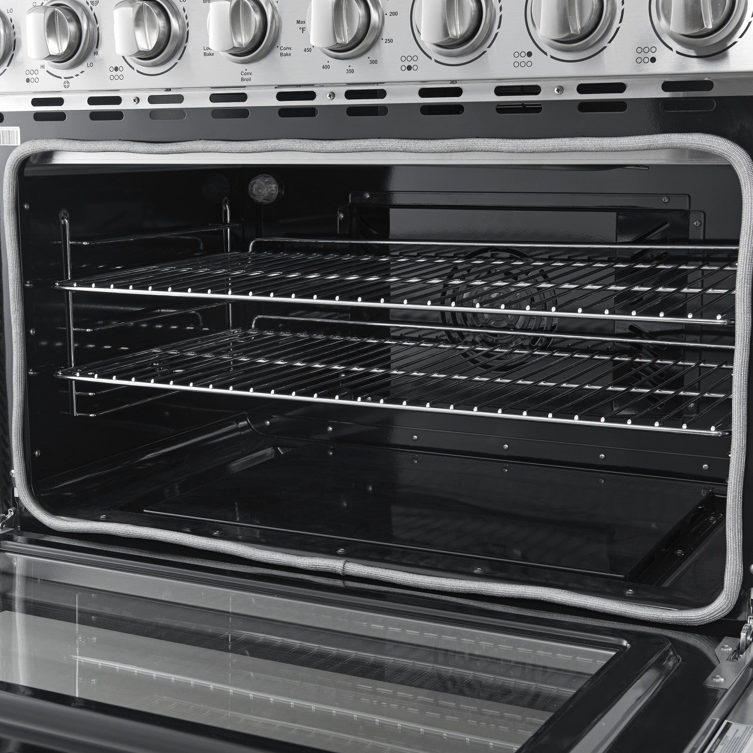 Forno Paolo 36" Stainless Steel Freestanding Electric Range with True Convection (5.44 Cu. Ft.) - FFSEL6011-36