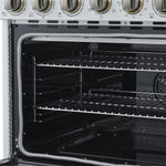 Forno Paolo 36" White Freestanding Electric Range With True Convection (5.44 Cu. Ft.) - FFSEL6011-36WHT