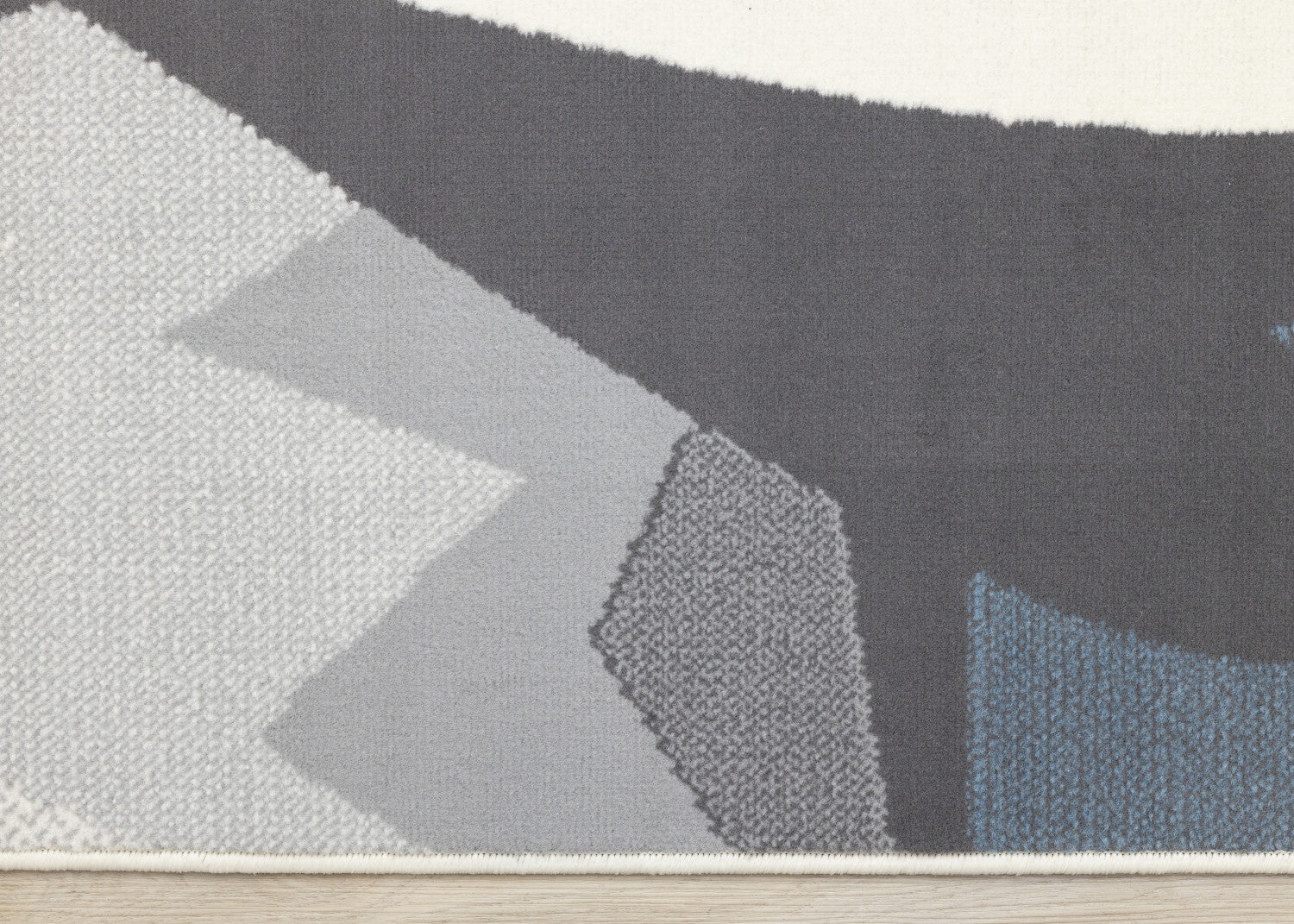 Kids Baby Penguin Area Rug - Grey Blue - 4' X 6'