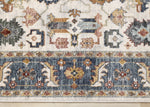Macie Traditional Border Area Rug - 5' X 8' - Cream/Blue