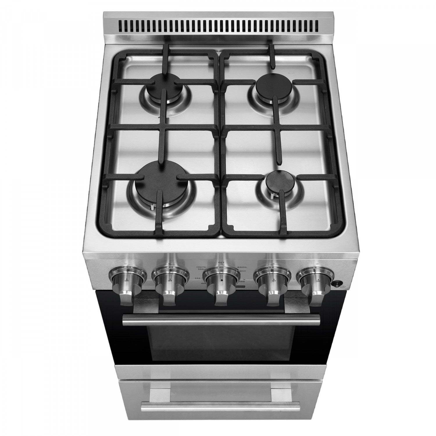 Forno Lamazze 20" Stainless Steel Freestanding Gas Range (2.05 Cu. Ft.) - FFSGS6265-20