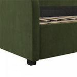 Moon Upholstered Twin Daybed - Olive Green Velvet