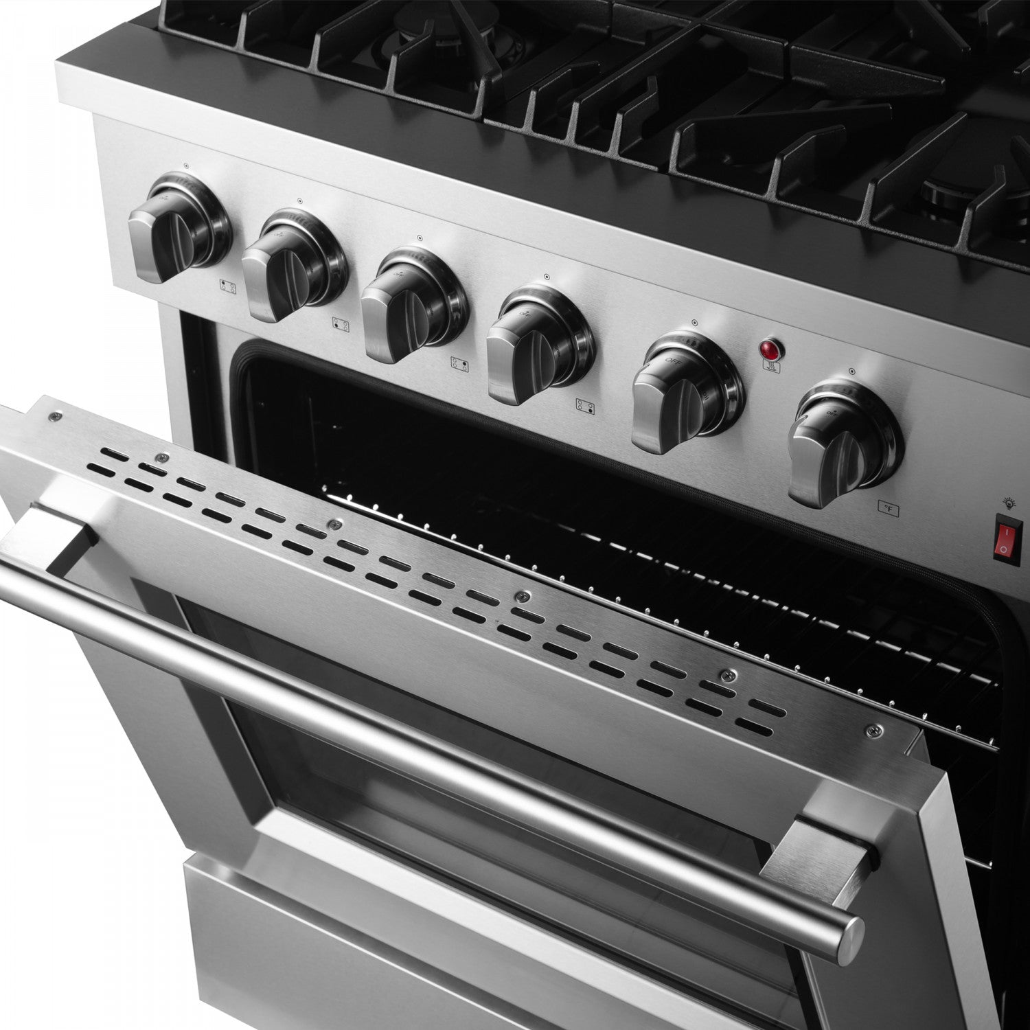 Forno Marco 30" Stainless Steel Dual Fuel Range with True Convection (4.32 Cu. Ft.) - FFSGS6197-30