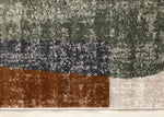 Maui Modern Geometric Area Rug - 5' X 8' - Grey/Green/Yellow