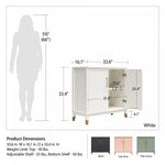 Westerleigh 2-Door Accent Cabinet - Pale Green