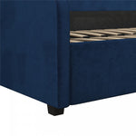 Moon Upholstered Twin Daybed - Blue Velvet