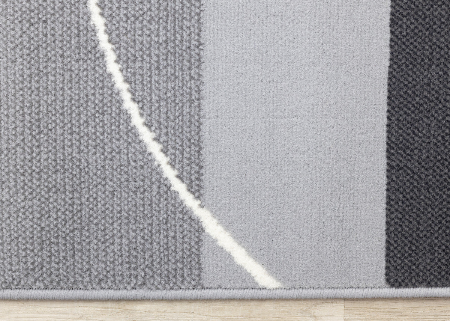 Functional Contemporary Area Rug - Grey - 5' X 8'