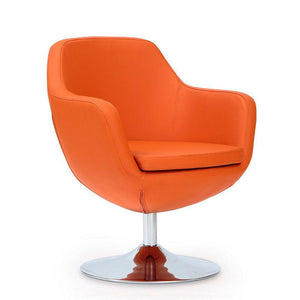 Handan Swivel Accent Chair - Orange