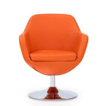 Handan Swivel Accent Chair - Orange
