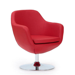 Handan Swivel Accent Chair - Red