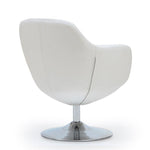 Handan Swivel Accent Chair - White