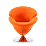 Niani Swivel Accent Chair - Orange