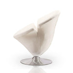 Niani Swivel Accent Chair - White