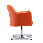 Aksu Adjustable Height Swivel Accent Chair - Orange