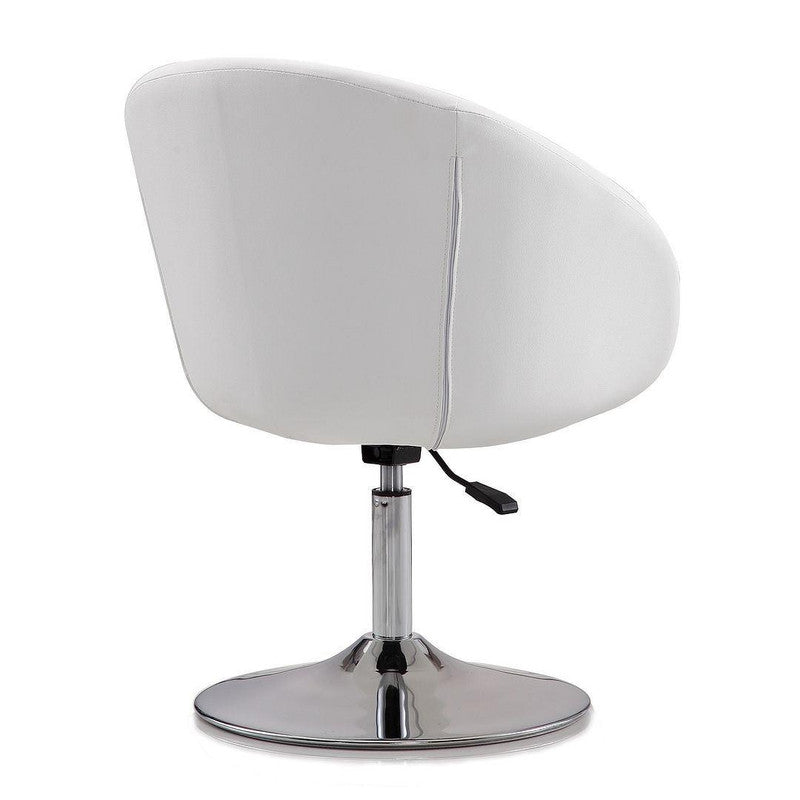 Hita Adjustable Height Swivel Chair - White