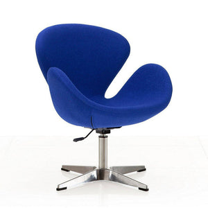 Nagqu Adjustable Height Swivel Accent Chair - Blue