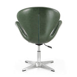 Nagqu Adjustable Height Swivel Accent Chair - Forest Green