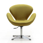 Nagqu Adjustable Height Swivel Accent Chair - Green