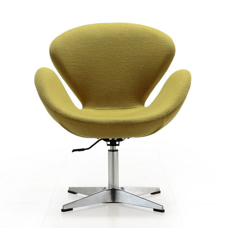 Nagqu Adjustable Height Swivel Accent Chair - Green