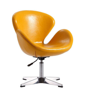 Nagqu Adjustable Height Swivel Accent Chair - Yellow