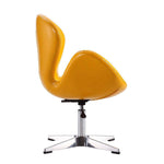 Nagqu Adjustable Height Swivel Accent Chair - Yellow