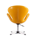 Nagqu Adjustable Height Swivel Accent Chair - Yellow