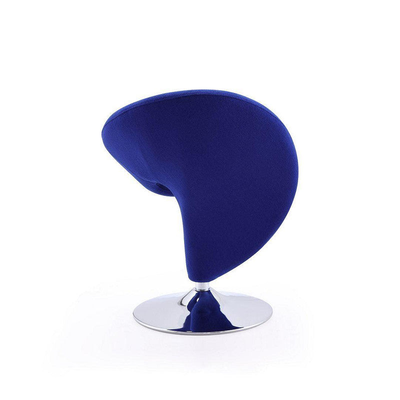 Patras Swivel Accent Chair - Blue