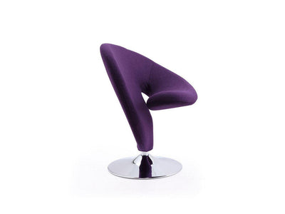 Patras Swivel Accent Chair - Purple