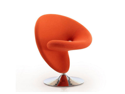 Patras Swivel Accent Chair - Orange
