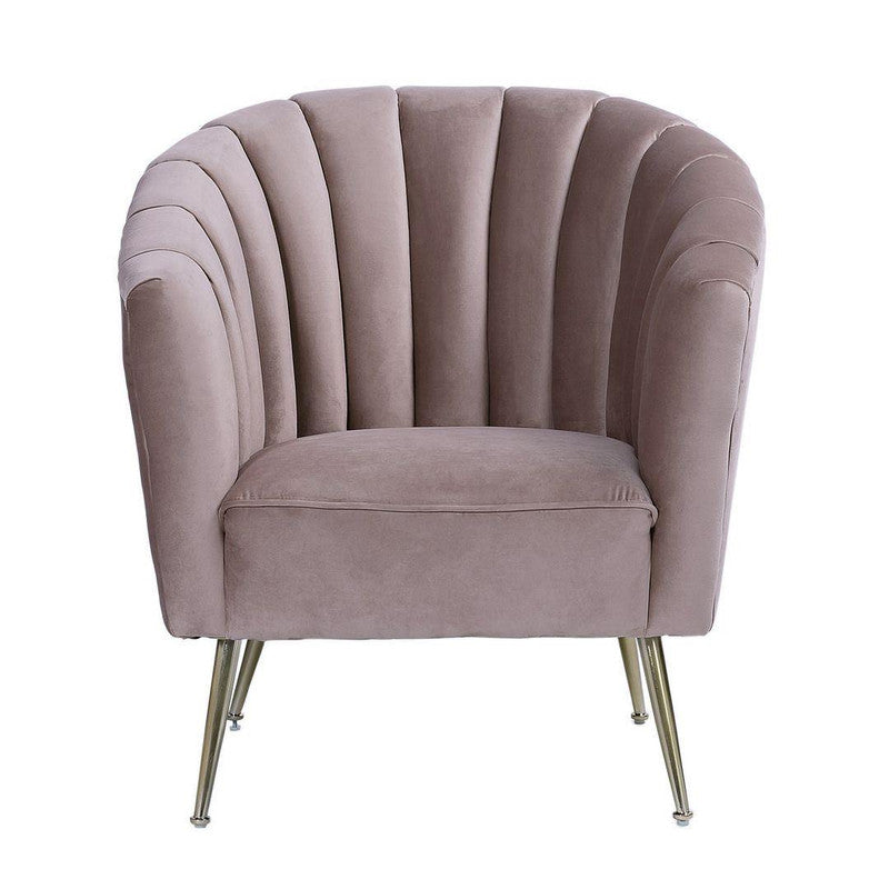 Misripara Velvet Accent Chair - Blush
