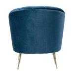 Misripara Velvet Accent Chair - Blue