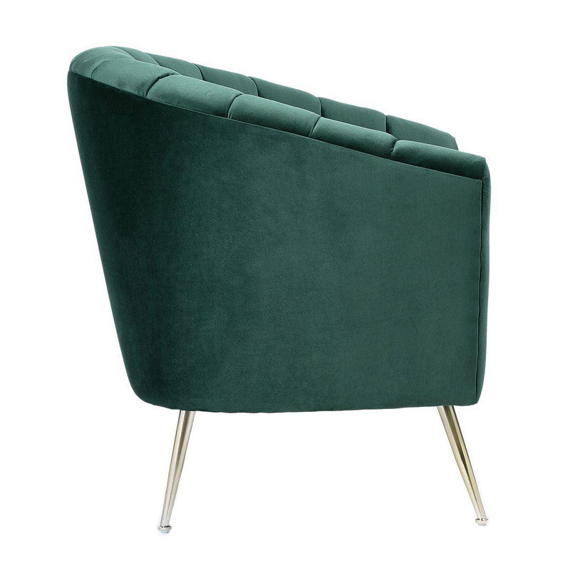 Misripara Velvet Accent Chair - Green