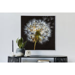 Dandelion Wall Art - White/Black - 33 X 33