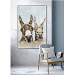 Ed and Eddie Wall Art - Light Brown - 31 X 46