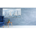Passing By Wall Art - Blue - 57 X 29