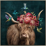 Floral Crown VI Wall Art - Multi-Colour - 37 X 37