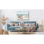 Ashore Wall Art - Blue/White - 40 X 28