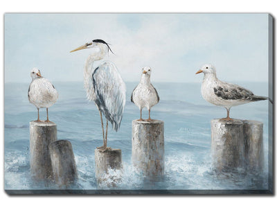 Mine Wall Art - Blue/Grey - 36 X 24