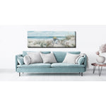 Coastal Ride Wall Art - Blue/White - 60 X 20