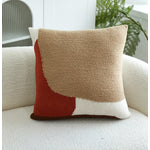 In The Abstract 18" x 18" Cushion - Beige, Red
