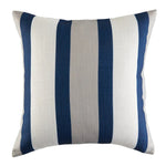 Garden Party Outdoor Decorative Accent Cushion - Blue, White Stripe